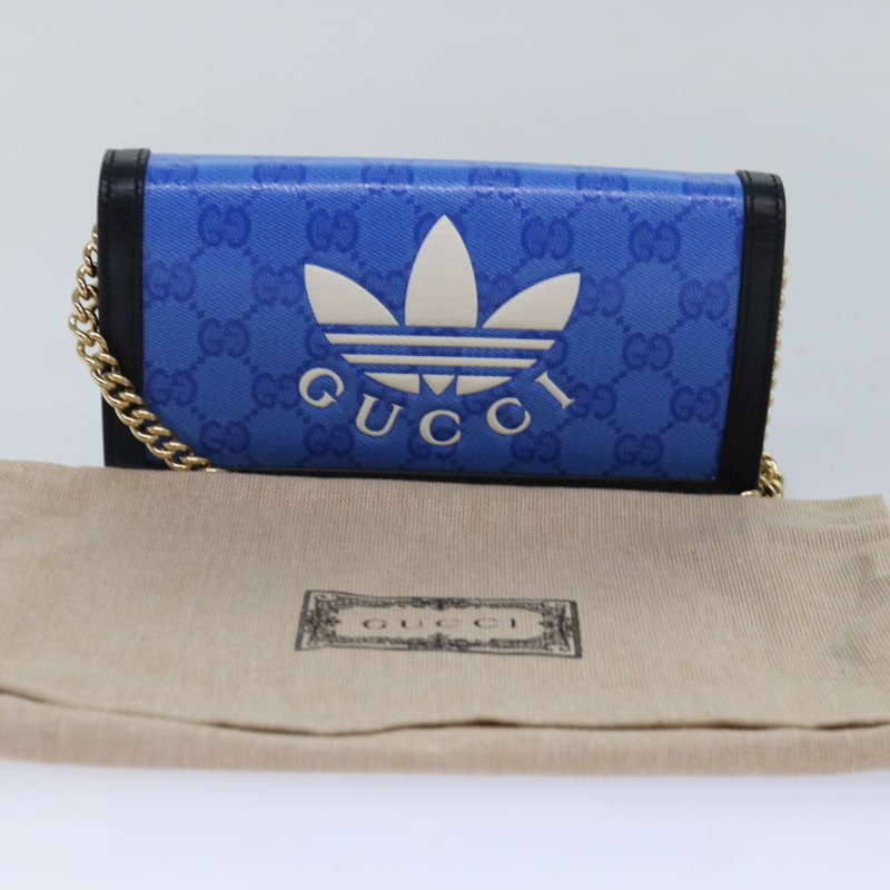 【日本直送】GUCCI GG Supreme Adidas聯名鏈條肩包 621892 正品 88144SAM-11