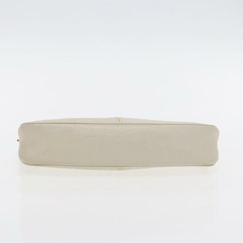 【日本直送】路易威登 Suhari Lockit 手拿包 白色皮革 M95629 LV 正品 94716V-4