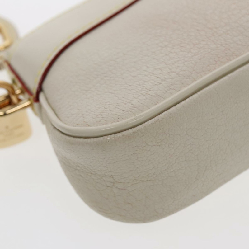 【日本直送】路易威登 Suhari Lockit 手拿包 白色皮革 M95629 LV 正品 94716V-14