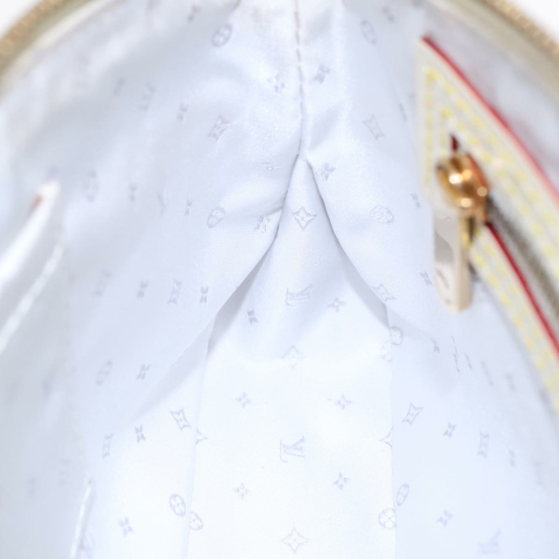 【日本直送】路易威登 Suhari Lockit 手拿包 白色皮革 M95629 LV 正品 94716V-21