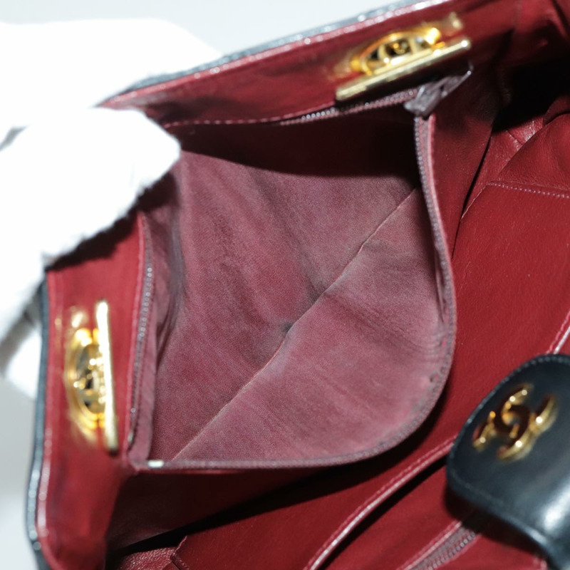 【日本直送】香奈兒 (CHANEL) 絎縫鏈條肩背包，羊皮材質，黑色，金色雙C標誌，正品編號 yk15615M-28