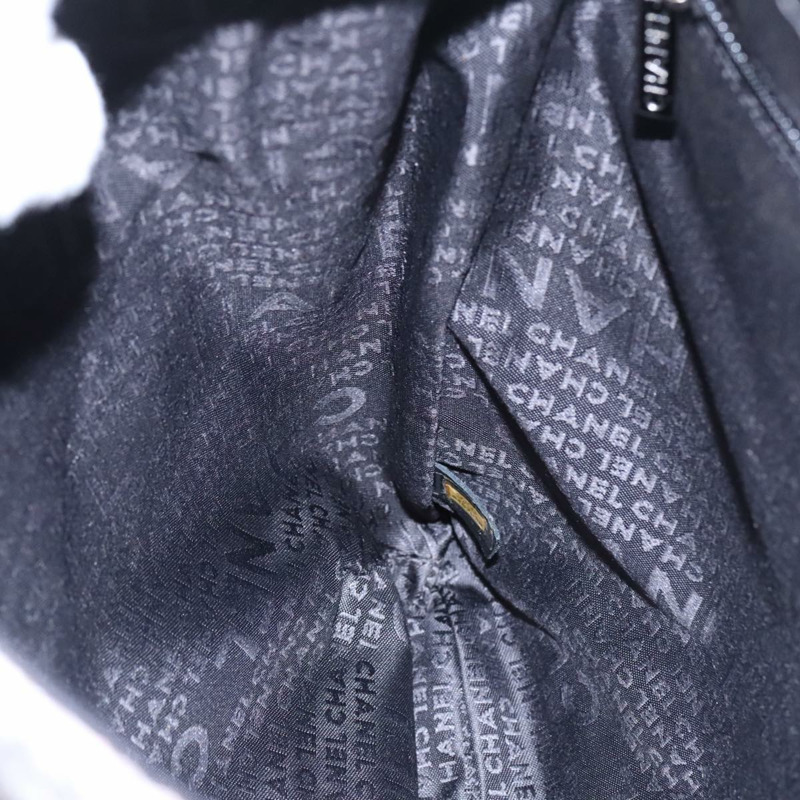 【日本直送】香奈兒山茶花鏈肩背包 紫色帆布 CC 正品 99854SAV-17