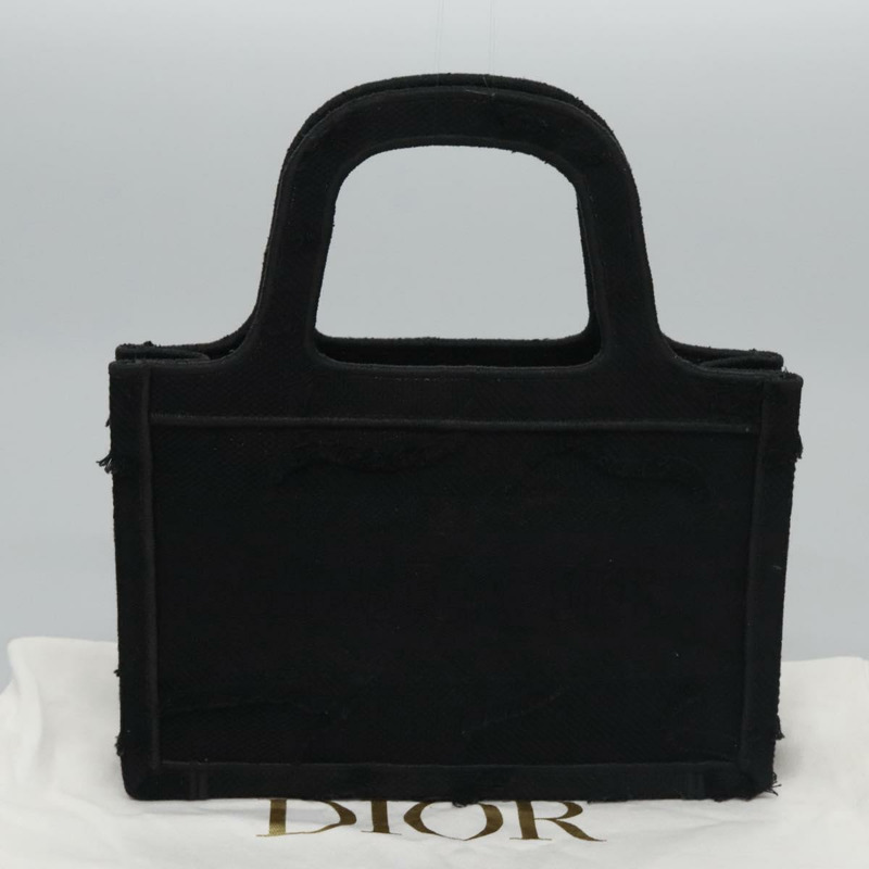 【日本直送】Christian Dior Book Tote迷你帆布手提包 黑色 正品 102047SAAV-11