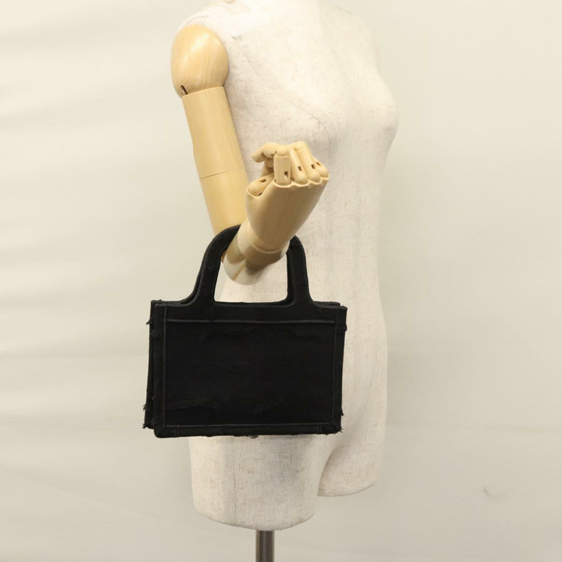 【日本直送】Christian Dior Book Tote迷你帆布手提包 黑色 正品 102047SAAV-19