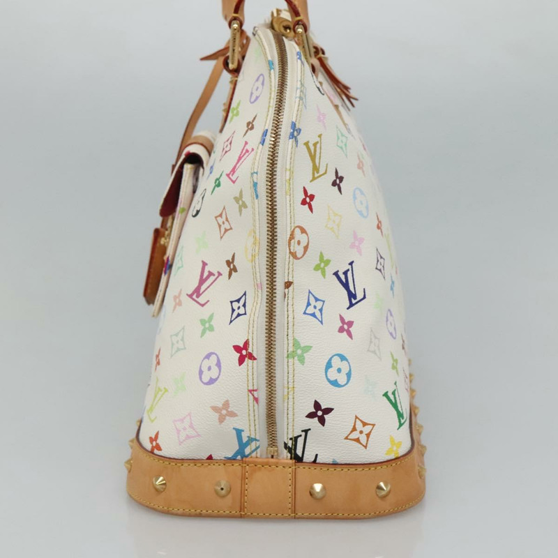 【日本直送】路易威登 Monogram Multicolor Alma GM 手提包 白色 M40441 LV 正品 105944V-3