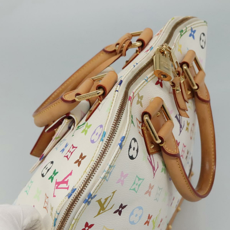 【日本直送】路易威登 Monogram Multicolor Alma GM 手提包 白色 M40441 LV 正品 105944V-5