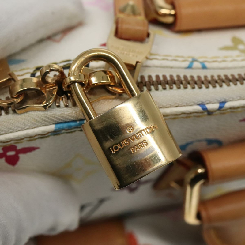 【日本直送】路易威登 Monogram Multicolor Alma GM 手提包 白色 M40441 LV 正品 105944V-17