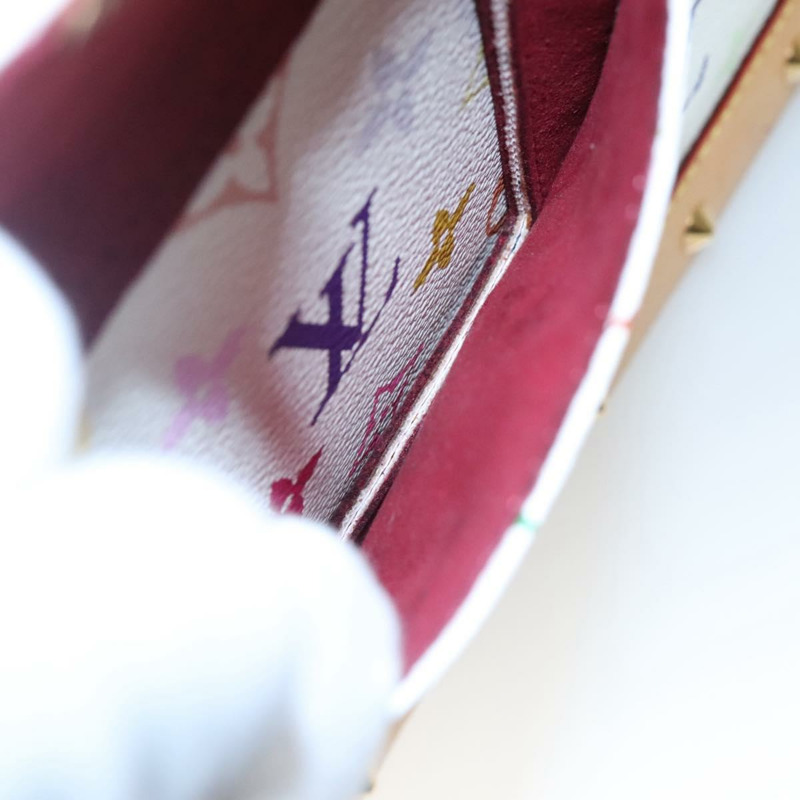 【日本直送】路易威登 Monogram Multicolor Alma GM 手提包 白色 M40441 LV 正品 105944V-23