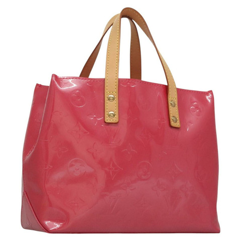 路易威登 Monogram Vernis Reade PM 手提包 玫紅色 M91221 正品 114585V