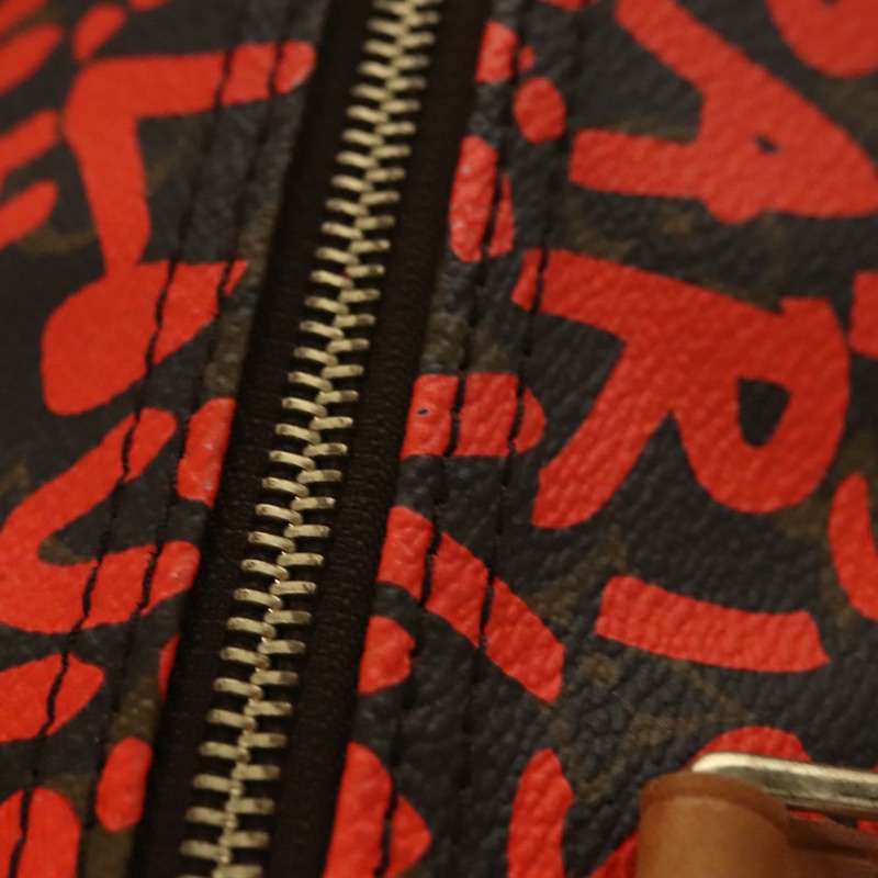 【日本直送】路易威登 Monogram Graffiti Speedy 30 手提包 橙色 M93705 LV Auth 114571M-6