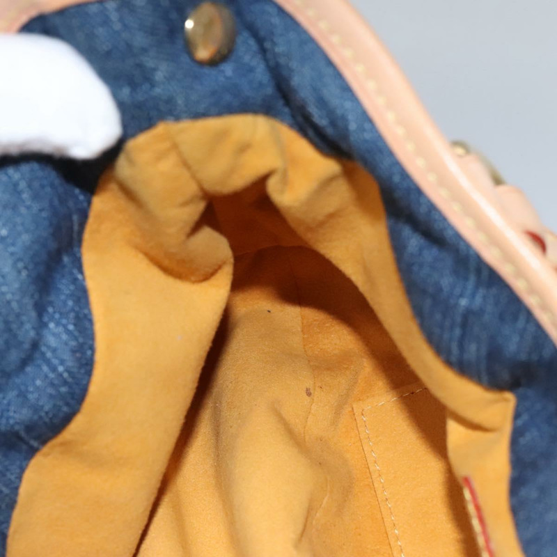 【日本直送】路易威登 Monogram 牛仔布 Preity 手提包 藍色 M95020 LV 正品 BA268SAV-21