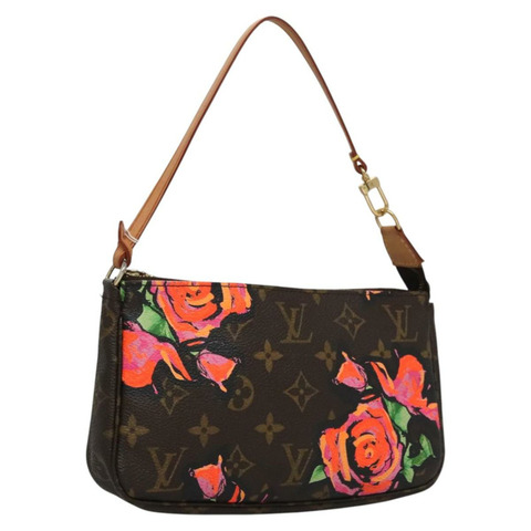 路易威登 Monogram Rose 手拿包配件袋 M48615 LV 正品 BA143V
