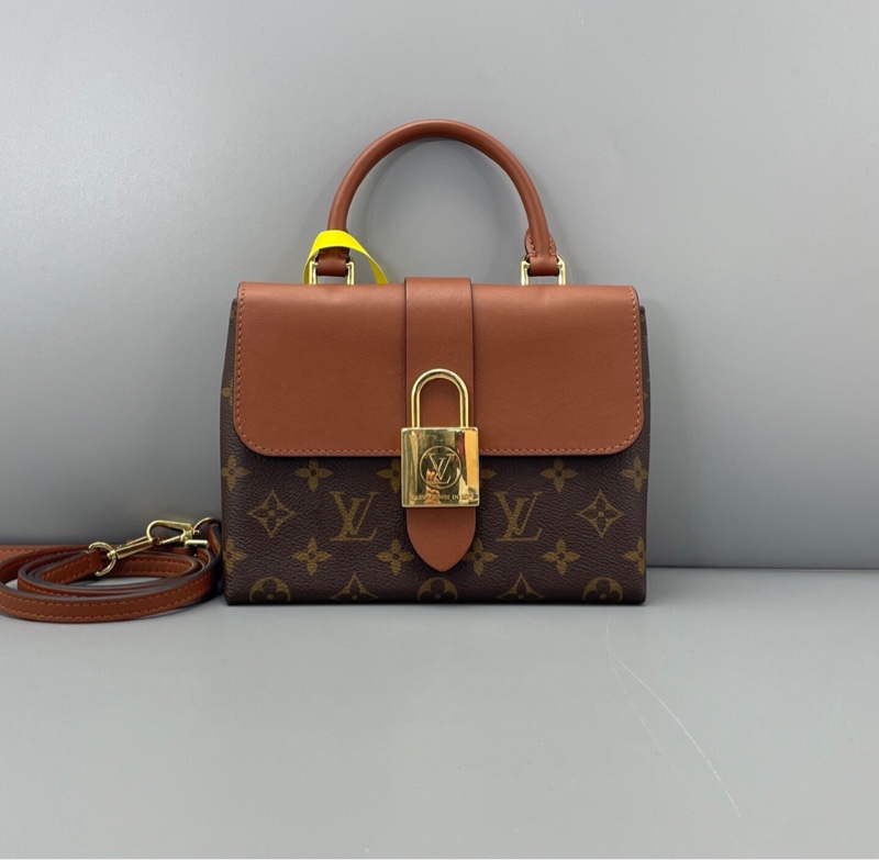 【95%新✨一包多用✨價錢優惠】LV locky bb鎖頭包 焦糖色拼老花-2