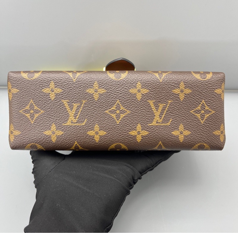 【95%新✨一包多用✨價錢優惠】LV locky bb鎖頭包 焦糖色拼老花-5