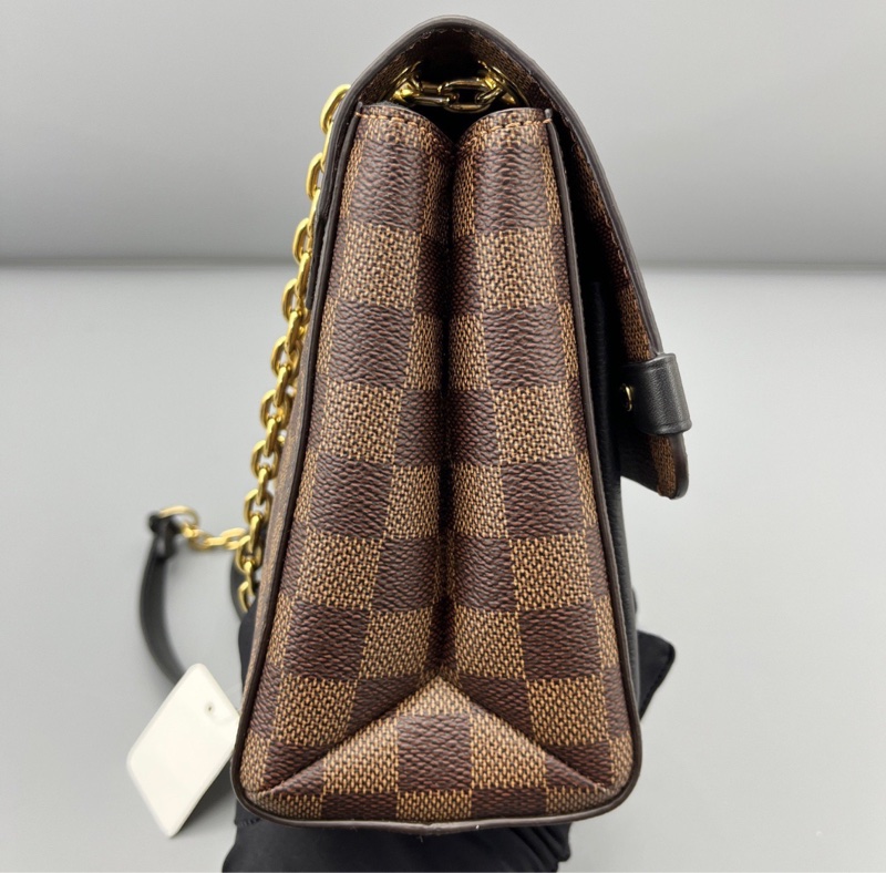 【大全套有購證✨極度稀有❗️不怕撞款💃🏻】LV Vavin中號棕棋盤 黑色老花 斜揹包｜單肩包-5
