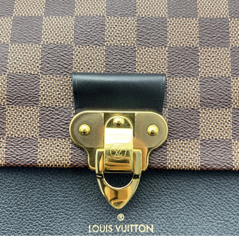 【大全套有購證✨極度稀有❗️不怕撞款💃🏻】LV Vavin中號棕棋盤 黑色老花 斜揹包｜單肩包-7