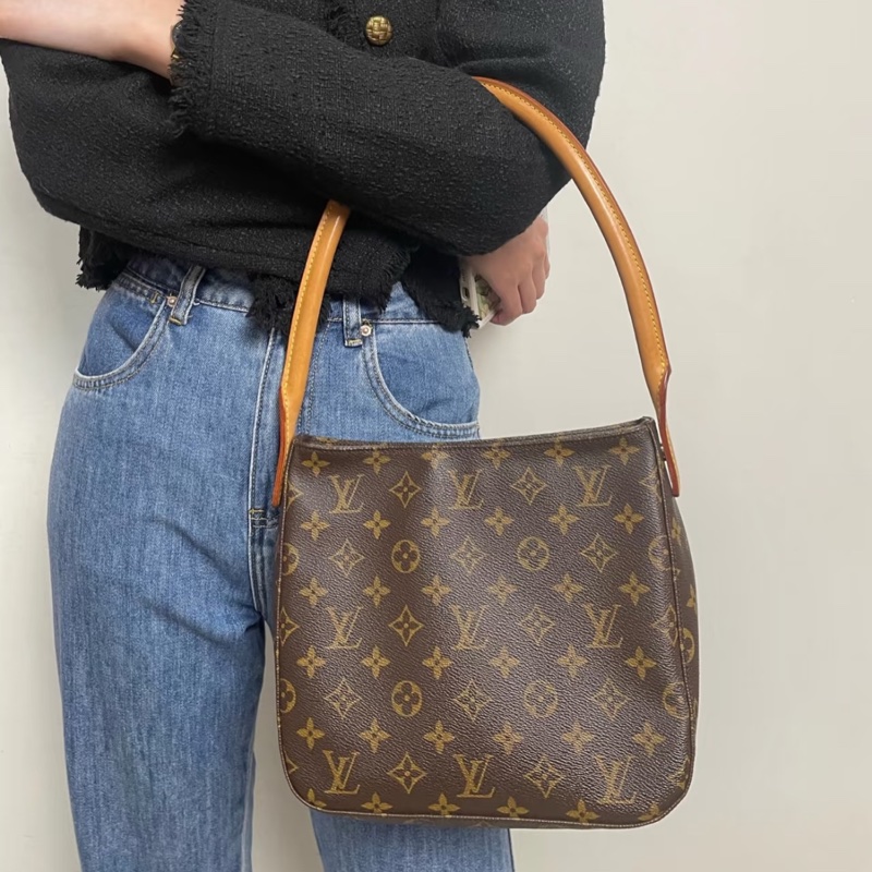 【95新💯媽媽包/通勤包✨全網最低價】LV looping Tote 中號 單肩包｜手拎包｜托特包-1