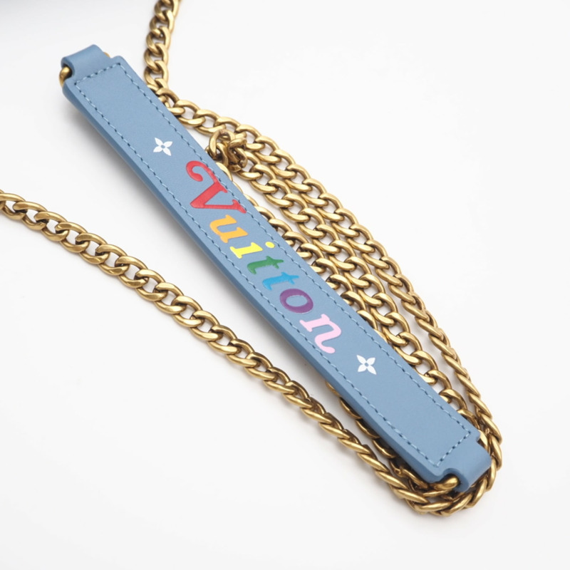 路易威登 Monogram Denim New Wave Pochette M67531 女士雙肩包，採用多色牛仔褲和皮革拼接而成-8