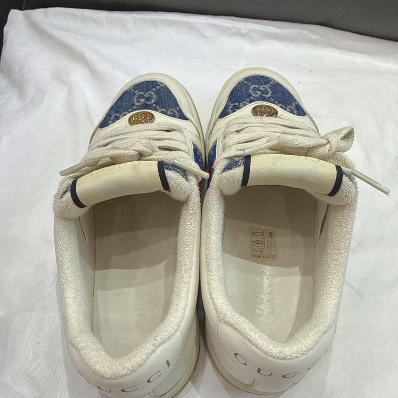 98新Gucci 牛仔 丹寧 髒髒鞋 板鞋 35.5碼 無附件-2