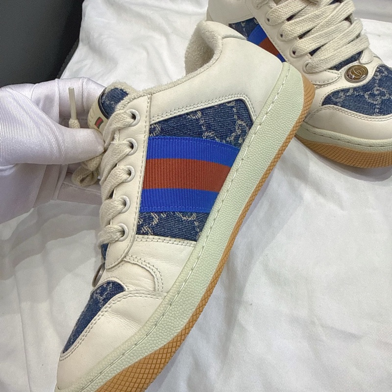 98新Gucci 牛仔 丹寧 髒髒鞋 板鞋 35.5碼 無附件-7
