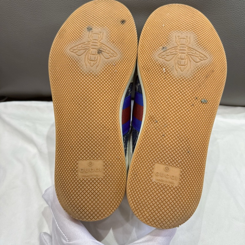 98新Gucci 牛仔 丹寧 髒髒鞋 板鞋 35.5碼 無附件-8