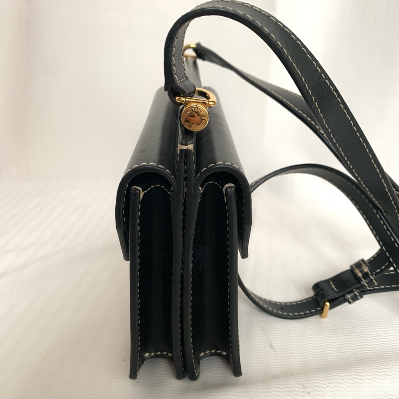 98新 burberry巴寶莉  黑白拼色mini郵差 底長19-2