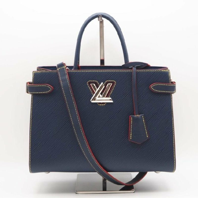 路易威登 Epi Twist 手提包 M54980 兩用單肩包，靛藍色皮革，女士款-1