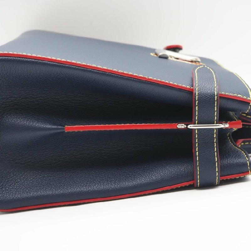 路易威登 Epi Twist 手提包 M54980 兩用單肩包，靛藍色皮革，女士款-6