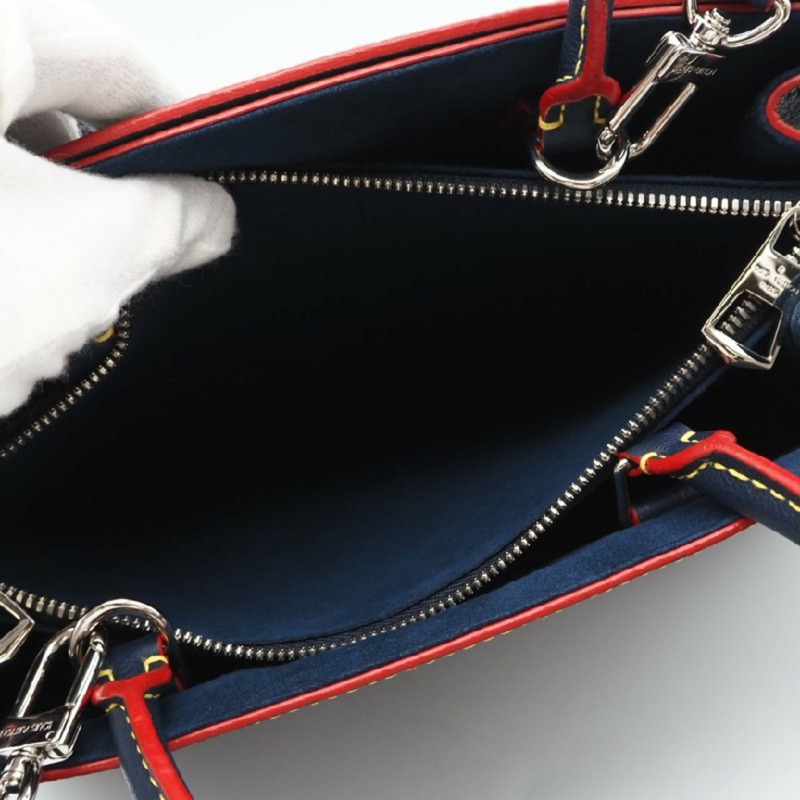 路易威登 Epi Twist 手提包 M54980 兩用單肩包，靛藍色皮革，女士款-8