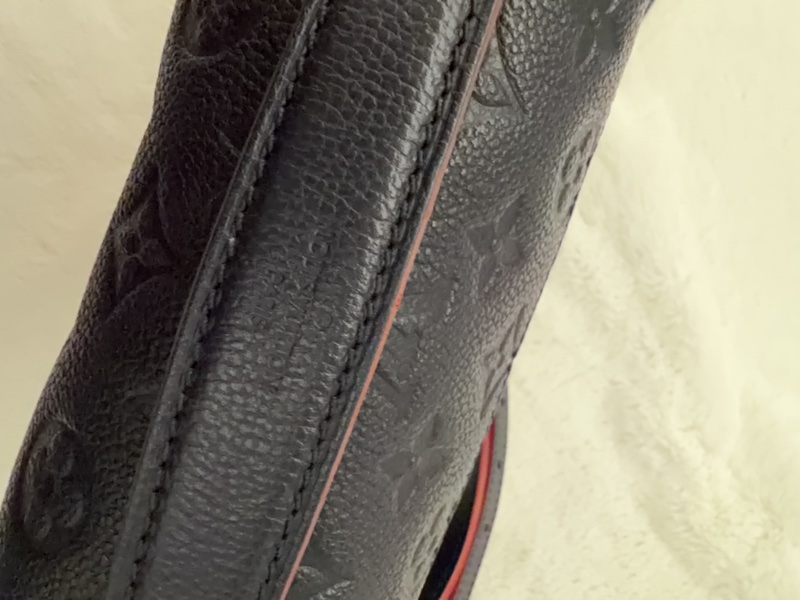 LOUIS VUITTON路易威登 海軍藍 牛皮 郵差包-4