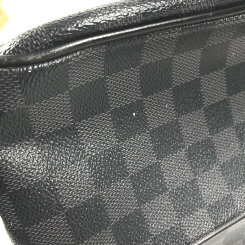 路易威登 N45252 Damier Graphite Io 背包，黑色，男女款-11