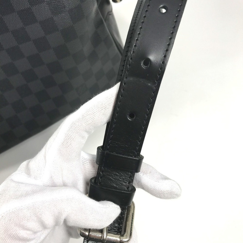 路易威登 N45252 Damier Graphite Io 背包，黑色，男女款-13