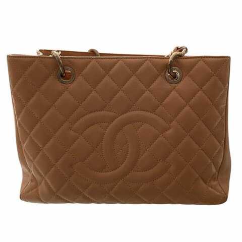 CHANEL 香奈兒 GST TOTE BAG 托特包 奶茶色