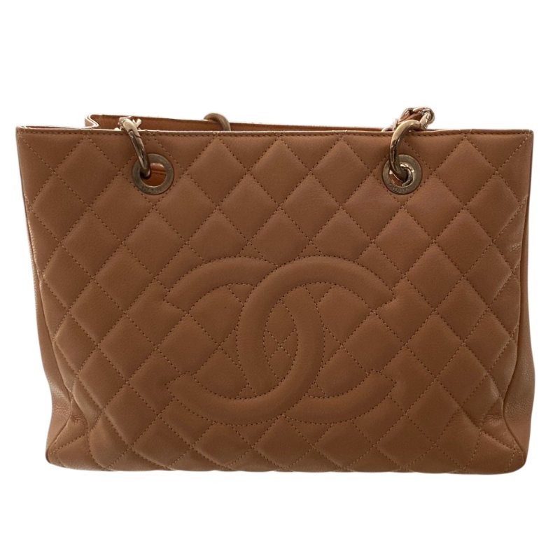 CHANEL 香奈兒 GST TOTE BAG 托特包 奶茶色-0