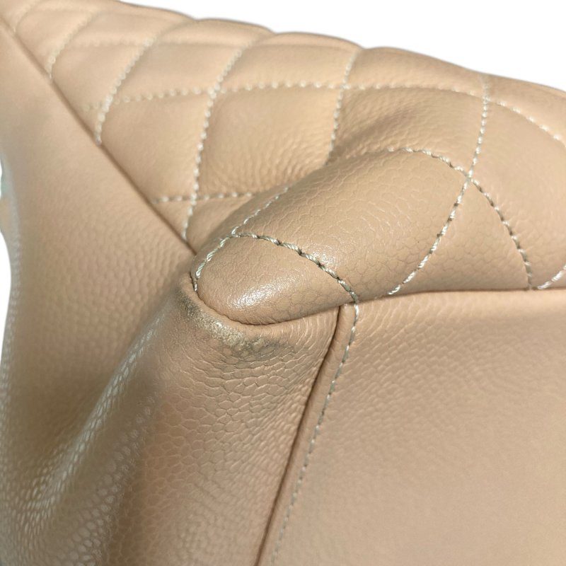 CHANEL 香奈兒 GST TOTE BAG 托特包 奶茶色-6