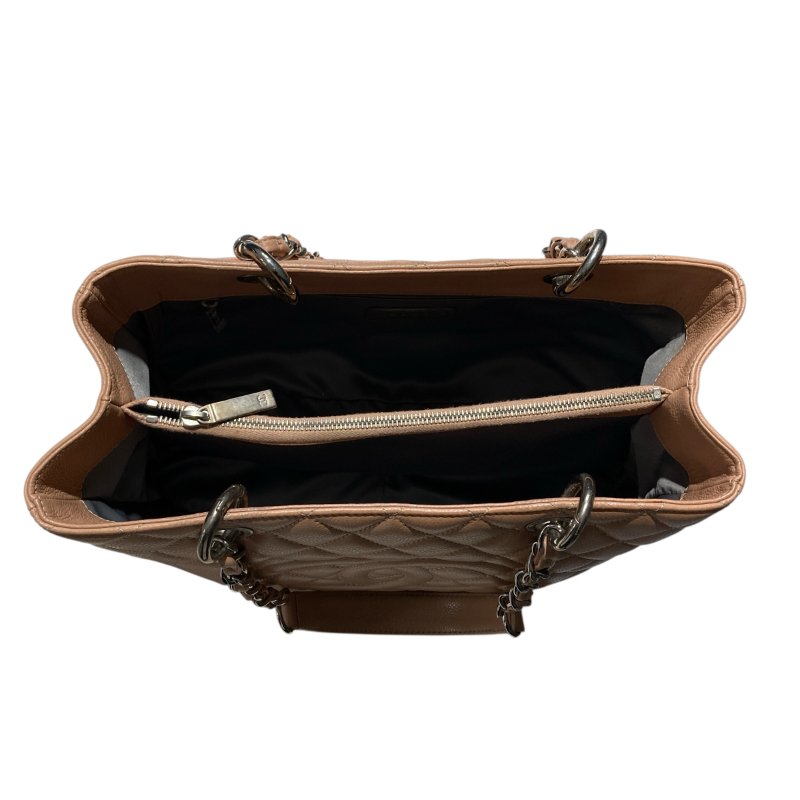 CHANEL 香奈兒 GST TOTE BAG 托特包 奶茶色-11