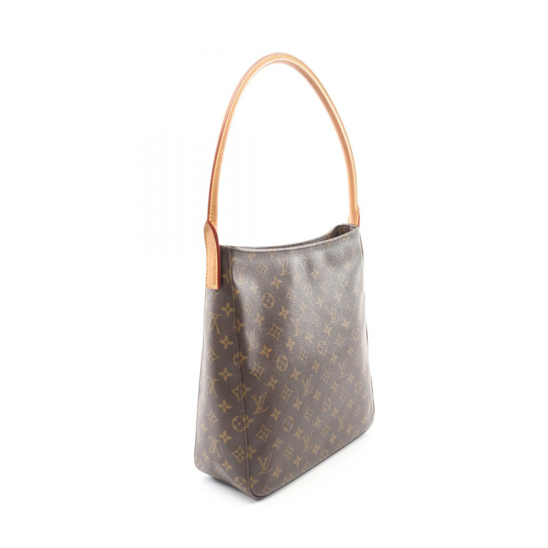 路易威登 Looping GM 單肩包 M51145 Monogram 帆布皮革棕色二手-1