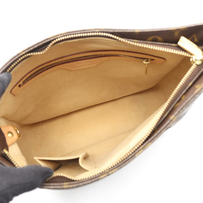 路易威登 Looping GM 單肩包 M51145 Monogram 帆布皮革棕色二手-2