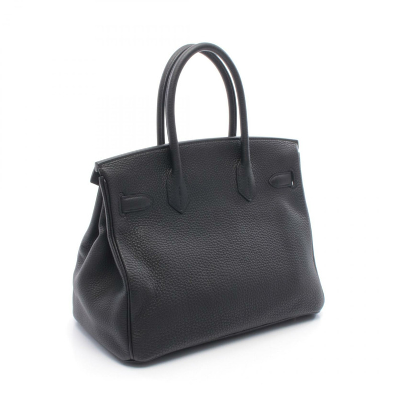 愛馬仕 Birkin 30 手提包，Togo 皮革，黑色，金色五金，二手，女士款-1