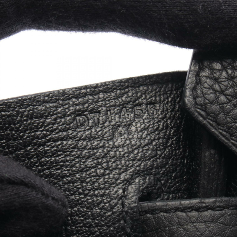 愛馬仕 Birkin 30 手提包，Togo 皮革，黑色，金色五金，二手，女士款-4