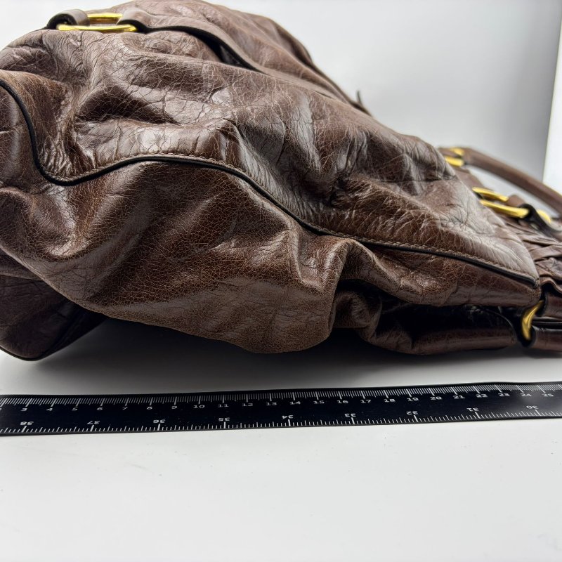 Miu Miu 皺褶手提托特包-3