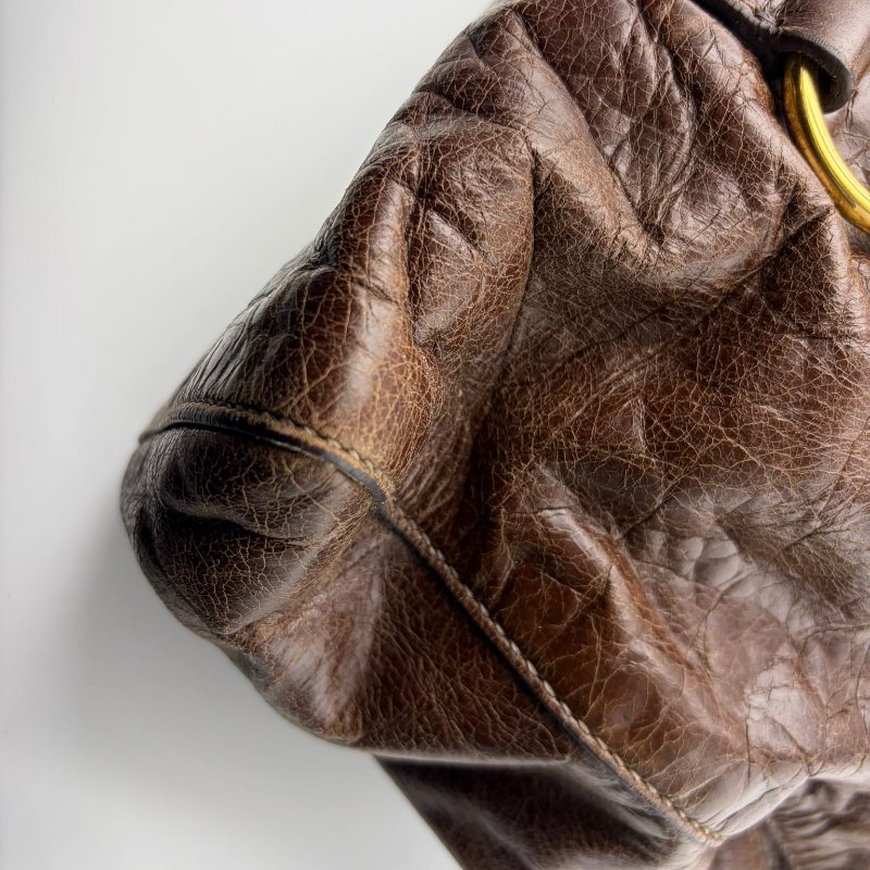 Miu Miu 皺褶手提托特包-7