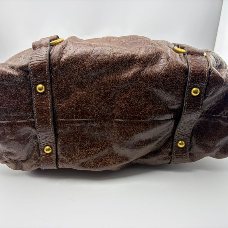 Miu Miu 皺褶手提托特包-8