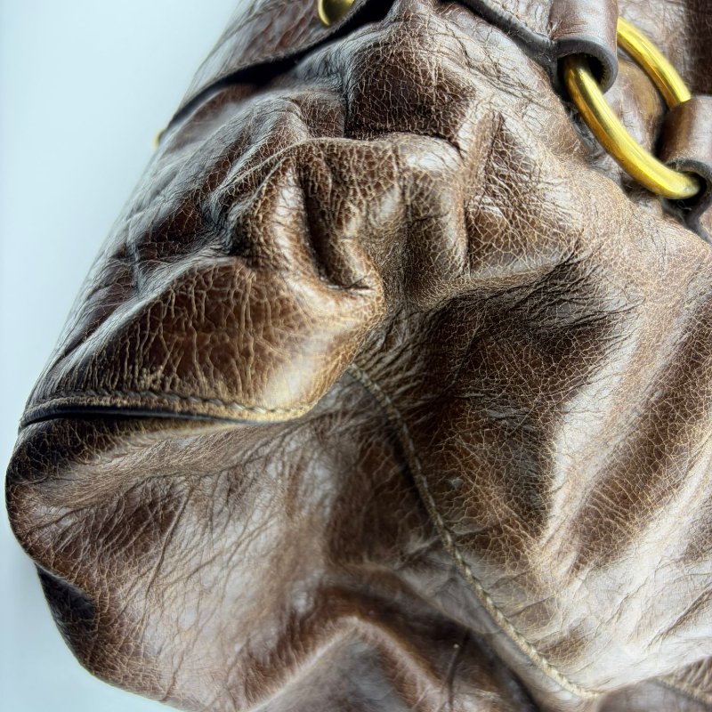 Miu Miu 皺褶手提托特包-10