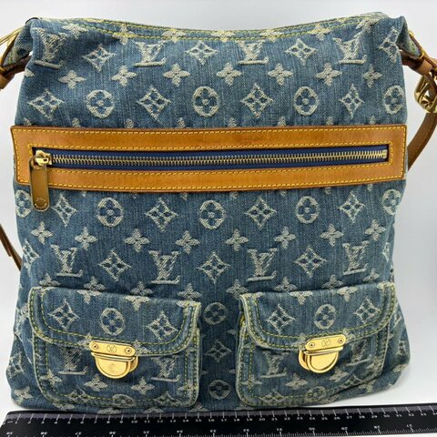 Louis Vuitton Monogram Denim Baggy GM 單肩包
