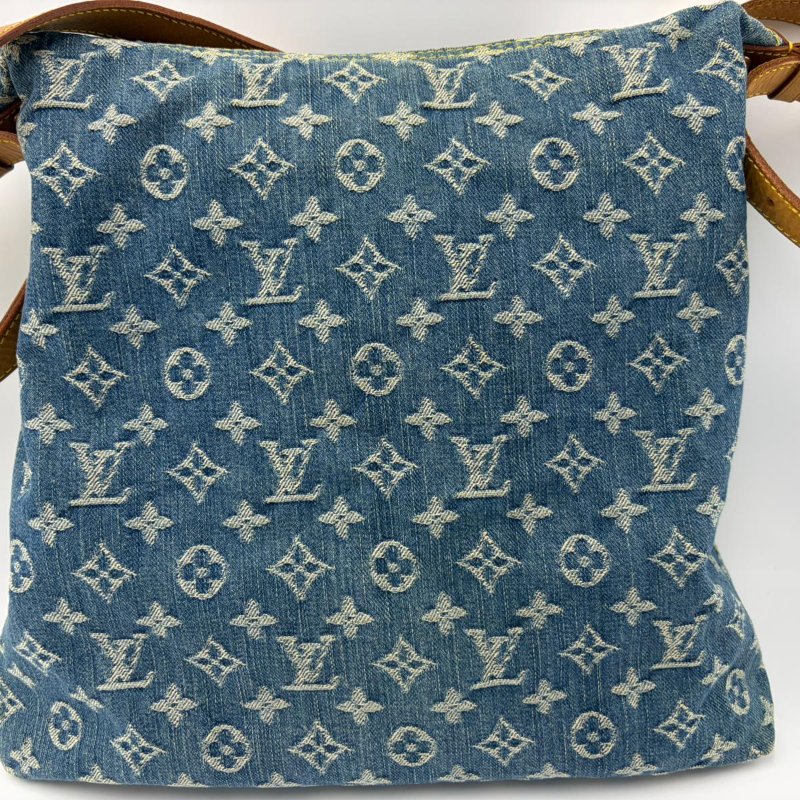 Louis Vuitton Monogram Denim Baggy GM 單肩包-1
