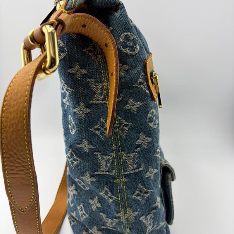 Louis Vuitton Monogram Denim Baggy GM 單肩包-2