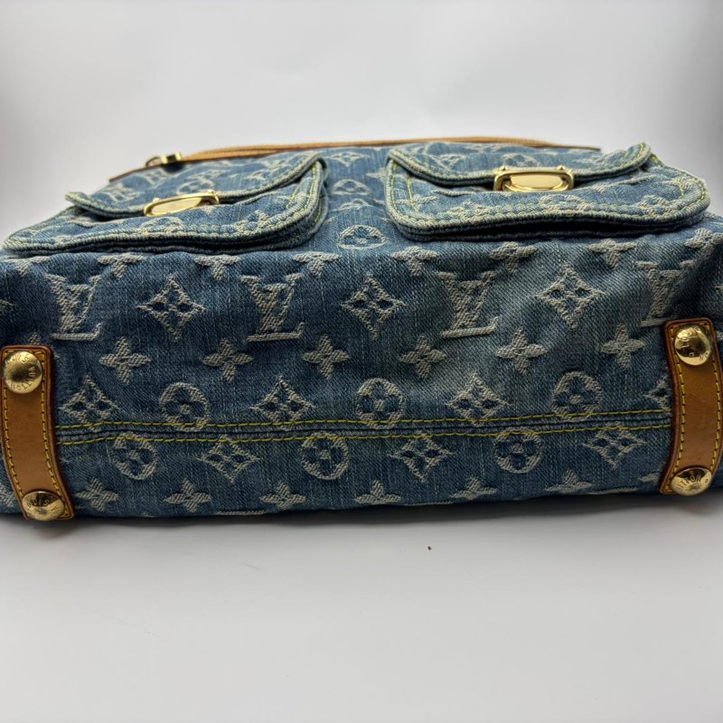 Louis Vuitton Monogram Denim Baggy GM 單肩包-3