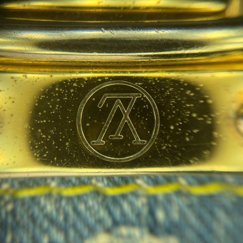 Louis Vuitton Monogram Denim Baggy GM 單肩包-14