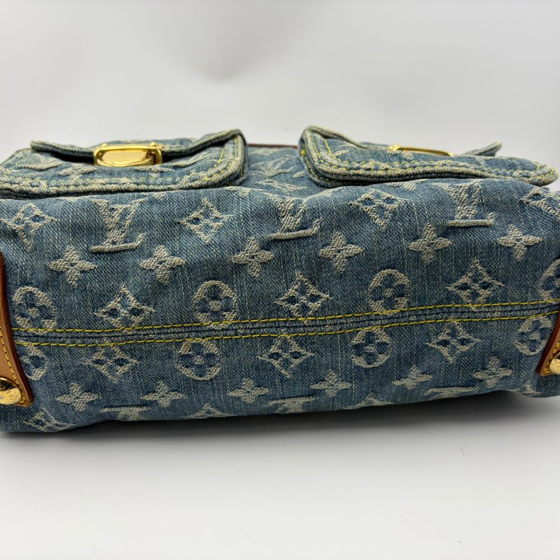 Louis Vuitton Monogram Denim Baggy PM 單肩包-7